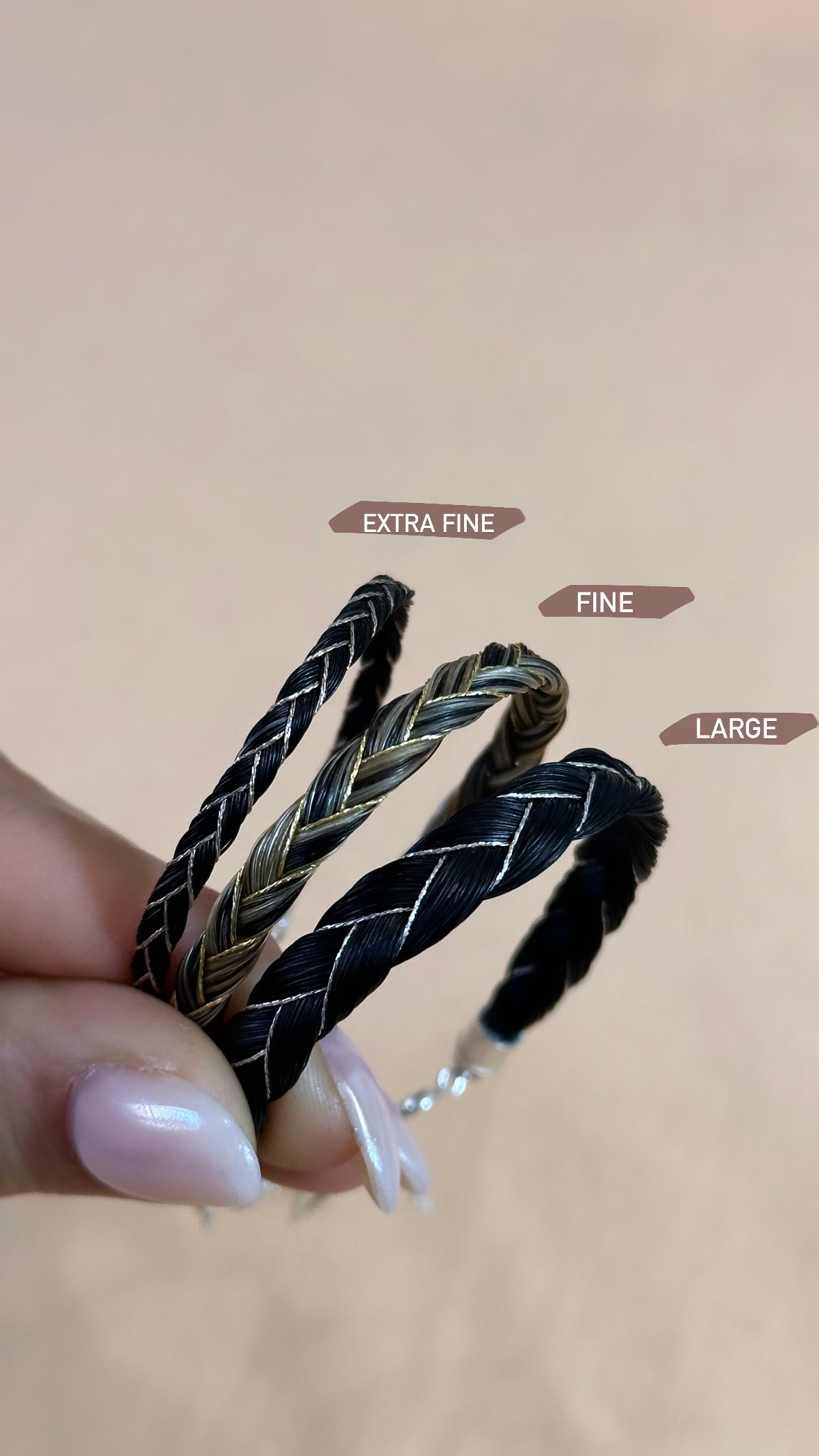 « L’originel » bracelet en crins de cheval