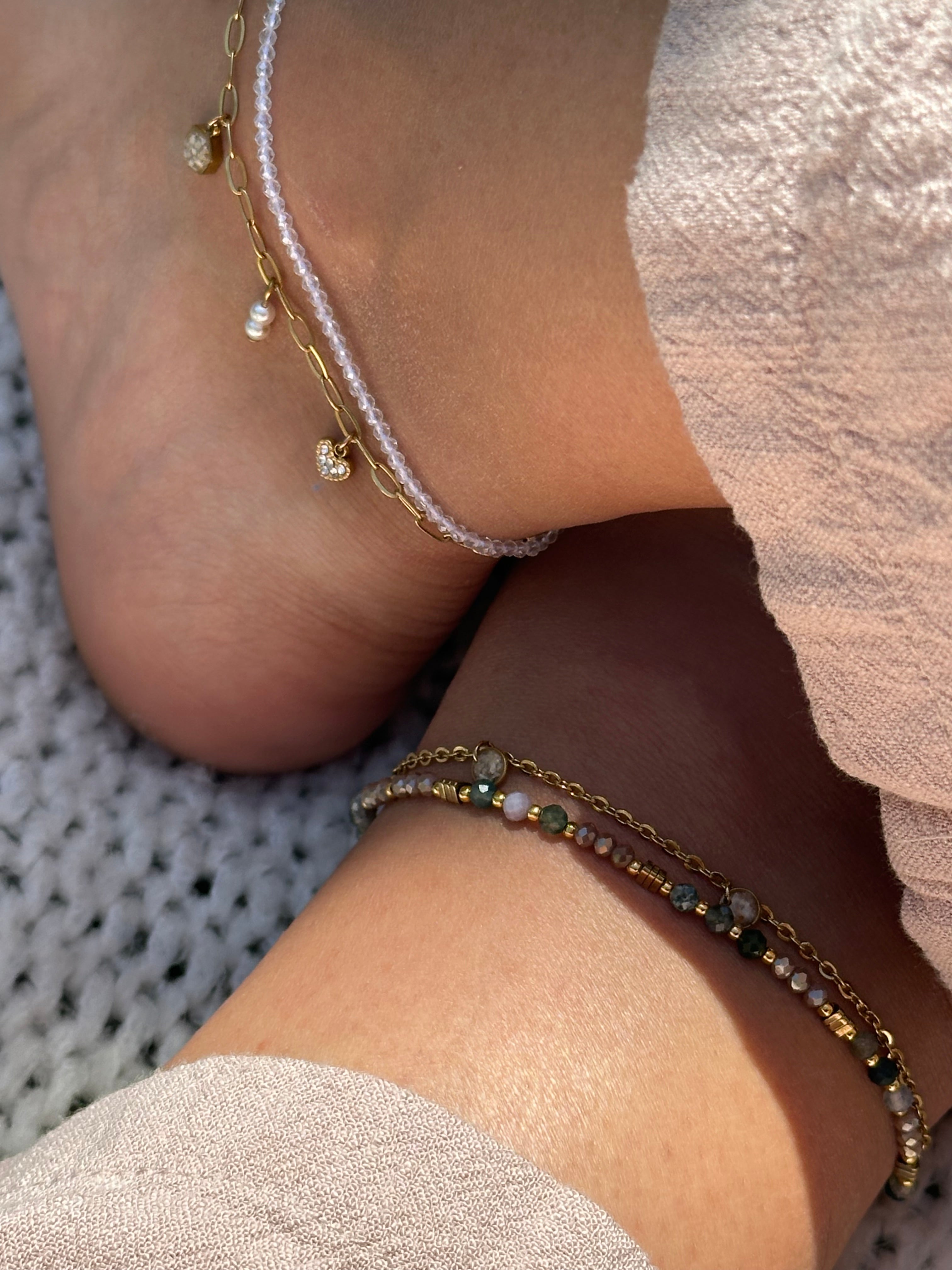 Chaîne de cheville « Soleil »